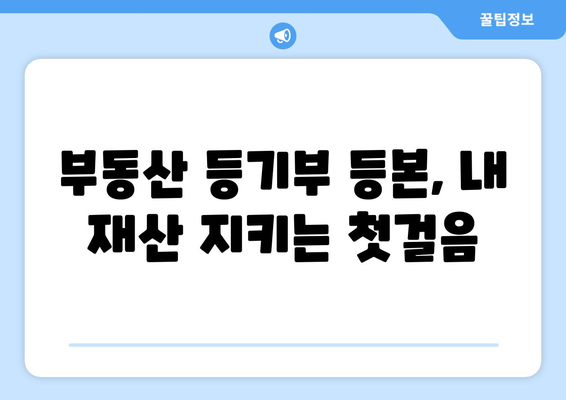 부동산 등기부 등본 읽기의 중요성