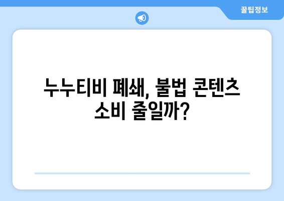 누누티비 폐쇄: OTT 경제에 미치는 영향