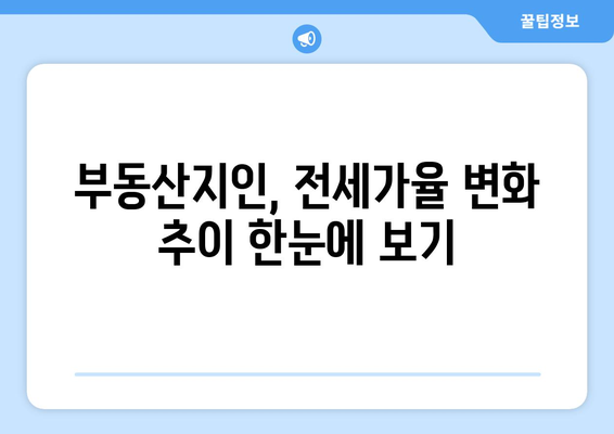 부동산지인을 통한 전세가율 확인 방법