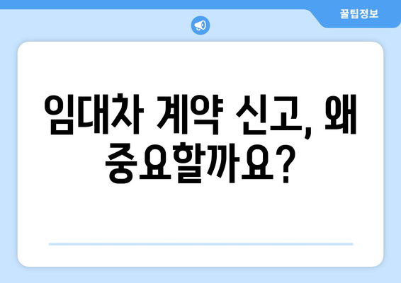 부동산 거래관리시스템 활용하는 팁: 주택 임대차 계약 신고