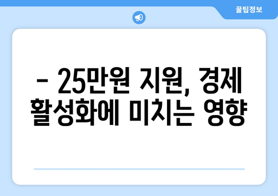 25만원 민생 지원금, 경제 관련 기자회견 발언