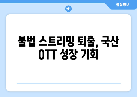 누누티비 차단 이후, 국산 OTT 이용자 수 증가