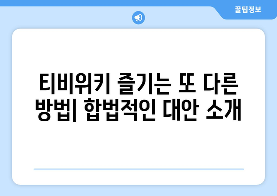 티비위키 우회: 안전한 방법과 앱 사용 안내