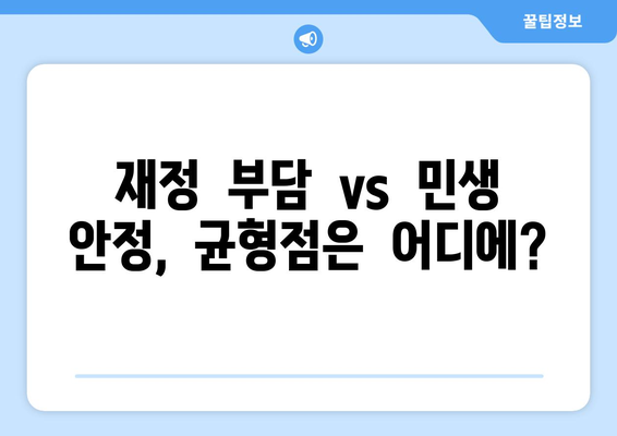 민생회복 지원금 25만원, 합리적인 제안인가?