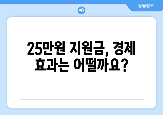 민생회복지원금 1인당 25만원 지급