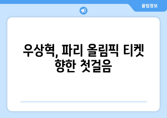 파리 올림픽 예비고사: 우상혁, 빛나는 공동 3위 달성