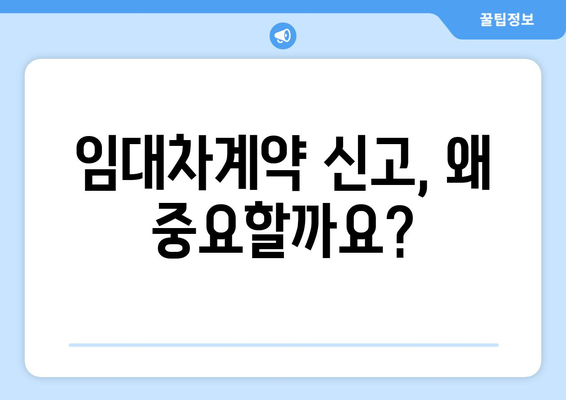 주택임대차계약 신고 및 확정일자 확보: 부동산거래관리시스템 활용 팁