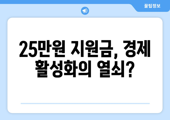 25만원 지원금: 사회적 불의를 해결하는 혁신적인 접근 방식인가 복지 국가의 기본 원칙 약화인가?