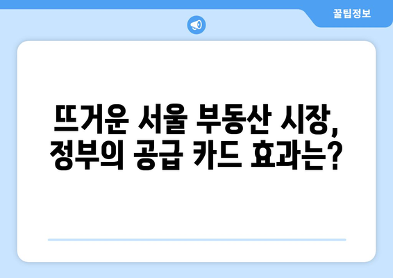 서울 아파트값 상승폭 확대에 정부 신속 공급 대책 재강조