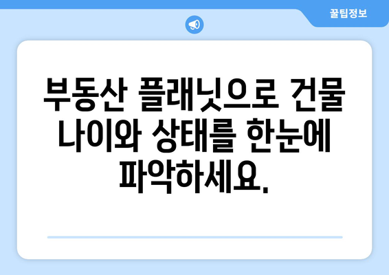 부동산 플래닛으로 건축물 노후도 파악하고 재개발 가능성 확인