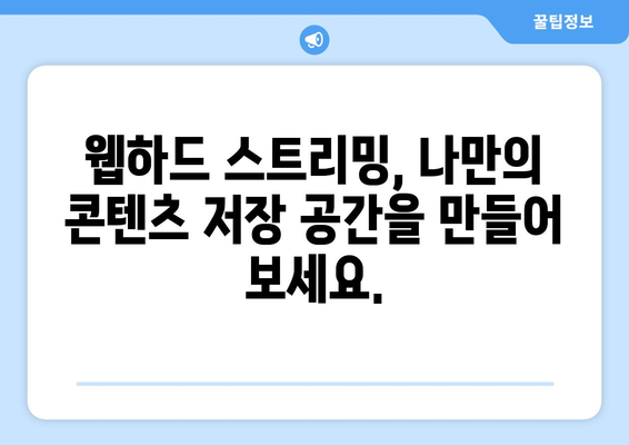 티비위키 대신 웹하드 스트리밍을 위한 가이드