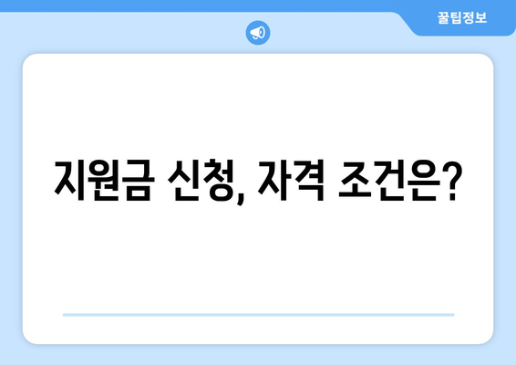 전국민 대상 25만 원 지원금 신청