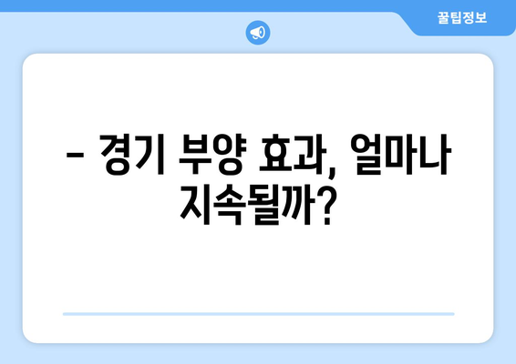 25만원 지원금 지급의 경기 부양 효과