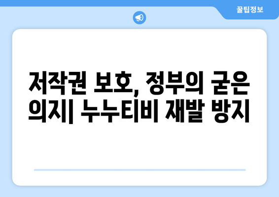 정부의 누누티비 재발 방지 대책: 우회 유통 차단