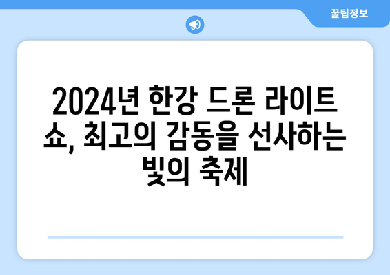 한강 불빛 공연(드론 라이트 쇼) 2024년 정보