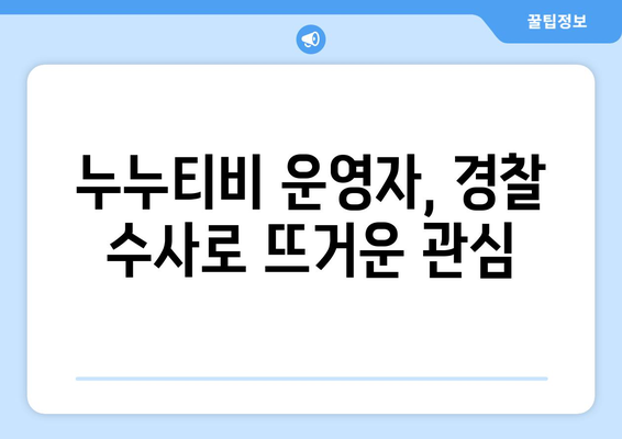 누누티비 운영자, 경찰 수사 중 댓글 게시 수준과 처벌