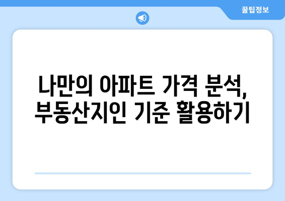 부동산지인 기준 이해: 아파트 가격 평가