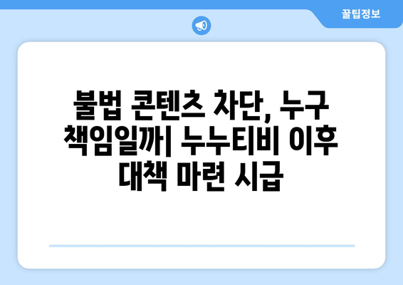 제2의 누누티비 차단: 콘텐츠 전송업체에 의무 부과