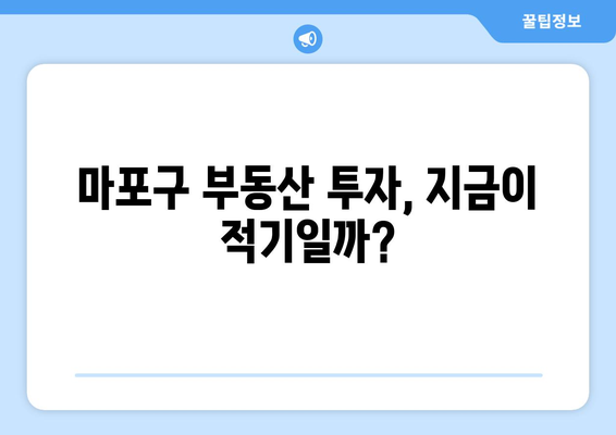 마포구 부동산 시장의 부상: 가격 상승의 배경과 전망