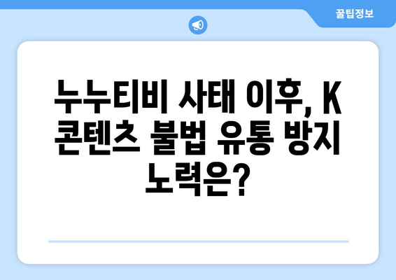 누누티비 사례를 통한 K 콘텐츠 불법 유통 전략