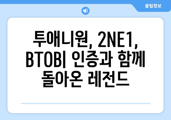 투애니원, 2NE1, BTOB, STATV: 다양한 인증과 TV 프로그램 소개