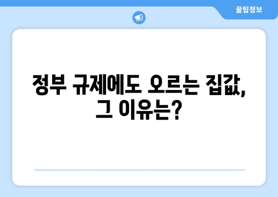 부동산 가격 상승의 역설: 정부 대책과 시장 반응의 괴리 해석