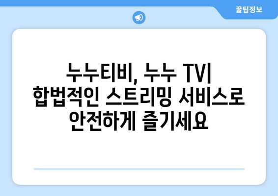 누누티비 및 누누 TV: 좋은 콘텐츠지만 불법