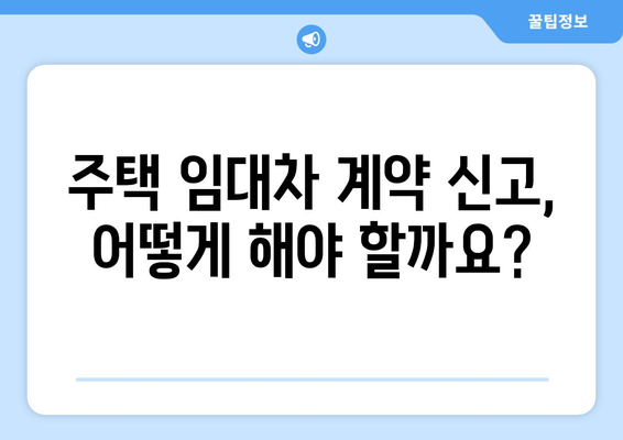 부동산 거래관리 시스템 변경 사항 - 주택임대차 계약 신고