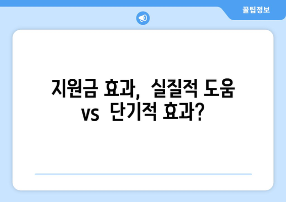 이재명의 25만 원 지원금, 국민 반대 세력 강세