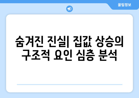 부동산 정책과 시장 반응: 집값 상승의 구조적 요인 심층 분석