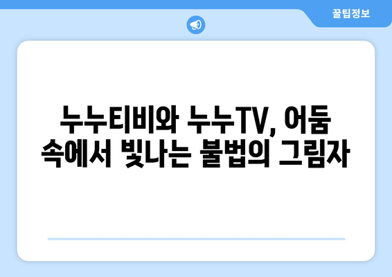 누누티비와 누누TV의 현황 및 불법성