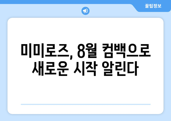 임창정 떠난 미미로즈, 8월 대망의 컴백