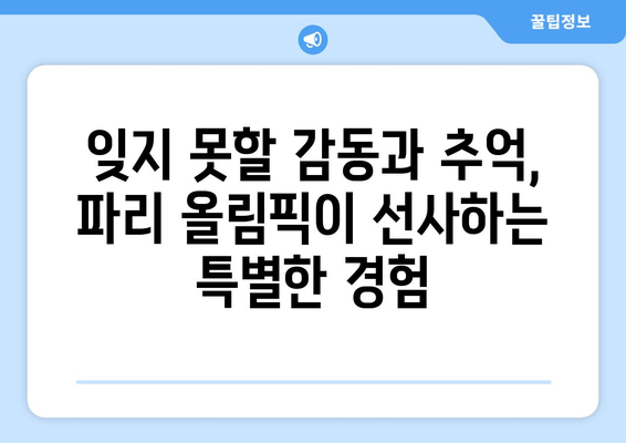 프랑스 파리 2024 올림픽: 럭셔리의 경축