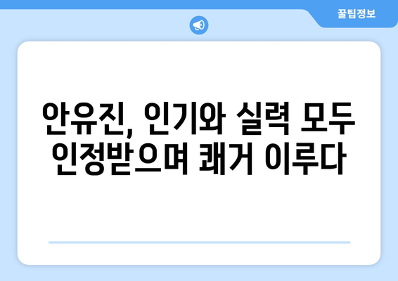 안유진, 인기 척도 주류 모델로 재계약