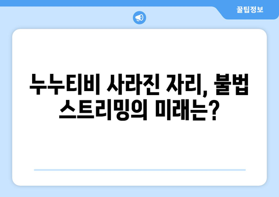 누누티비 종료 이유: 자체 앱 폐쇄에도 불구하고