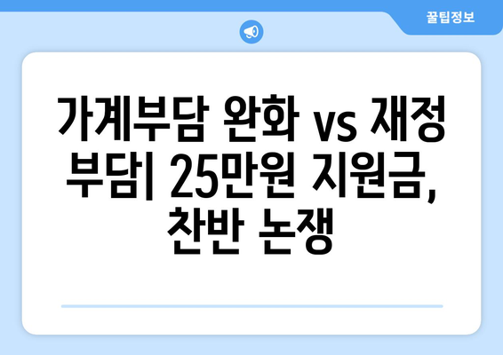 이재명의 국민당 25만원 지원금안