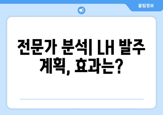 LH 하반기 발주 계획: 부동산 시장 안정화 전략 분석