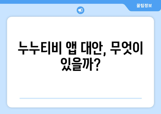 누누티비 전용 앱: 정부 차단 피하기 가능할까?