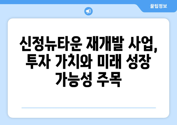 서울 부동산 시장의 새 바람: 신정뉴타운 재개발 사업