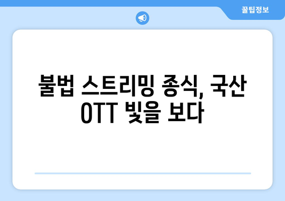 누누티비 종료 후 국산 OTT 이용자 급증