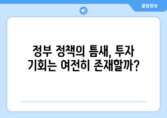 정부 부동산 정책의 맹점: 투자자들이 놓치지 말아야 할 점