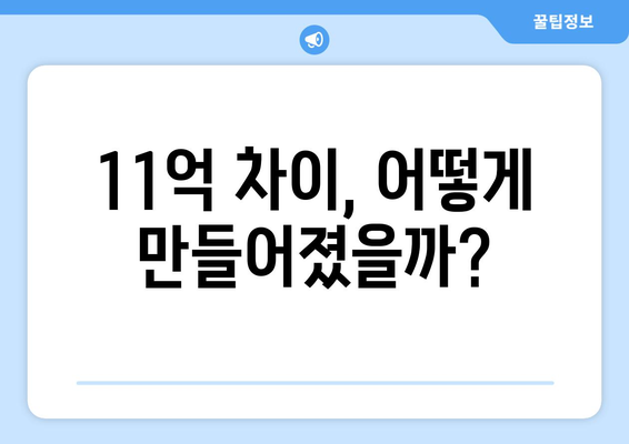 부동산 투자 결정의 중요성: 11억 차이 난 실제 사례 분석