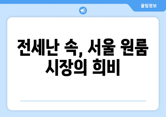 서울 원룸 시장의 주춤: 2024년 하반기 전망은?