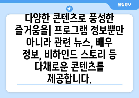 티비위키의 특징과 장점