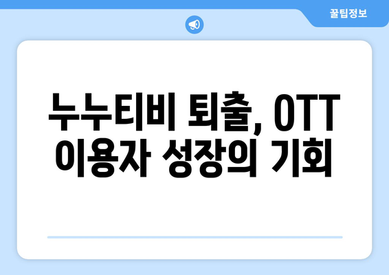 국산 OTT 이용자 급증: 누누티비 퇴출 효과