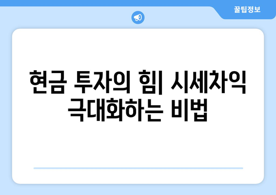 20억 시세차익 아파트의 비밀: 9억 현금 투자의 놀라운 효과 총체적 분석