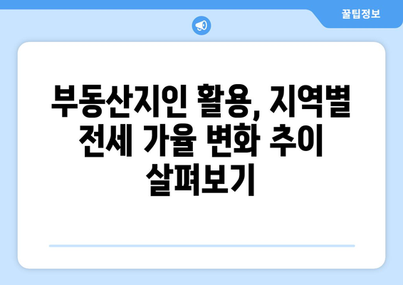 부동산지인 사용법: 전세 가율 파악하기