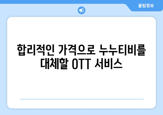 한 달에 4천원으로 OTT를 즐기는 누누티비 대체 솔루션