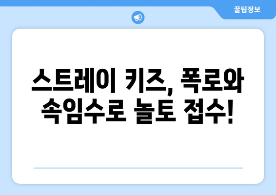 놀토! 스트레이 키즈의 폭로전과 속임수 팀워크