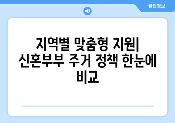 신혼부부 주거 지원의 혁신: 지자체별 특색있는 정책 비교